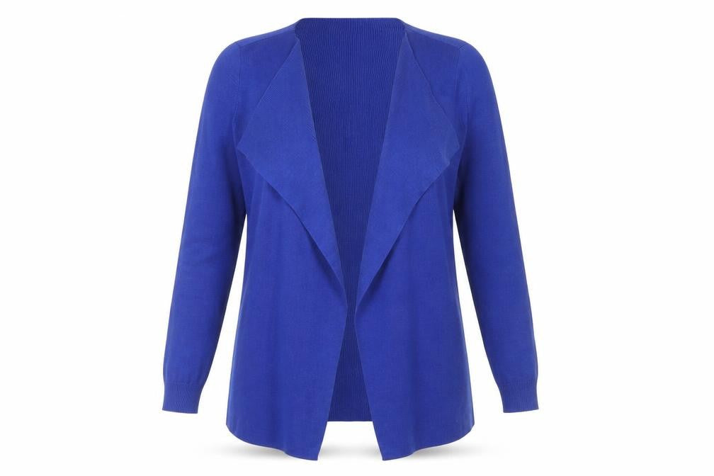 Marks & Spencer Women's Blue Open Front Cardigan M