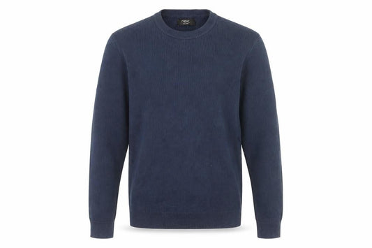 Next Men's Blue Cotton Pullover Jumper Size S