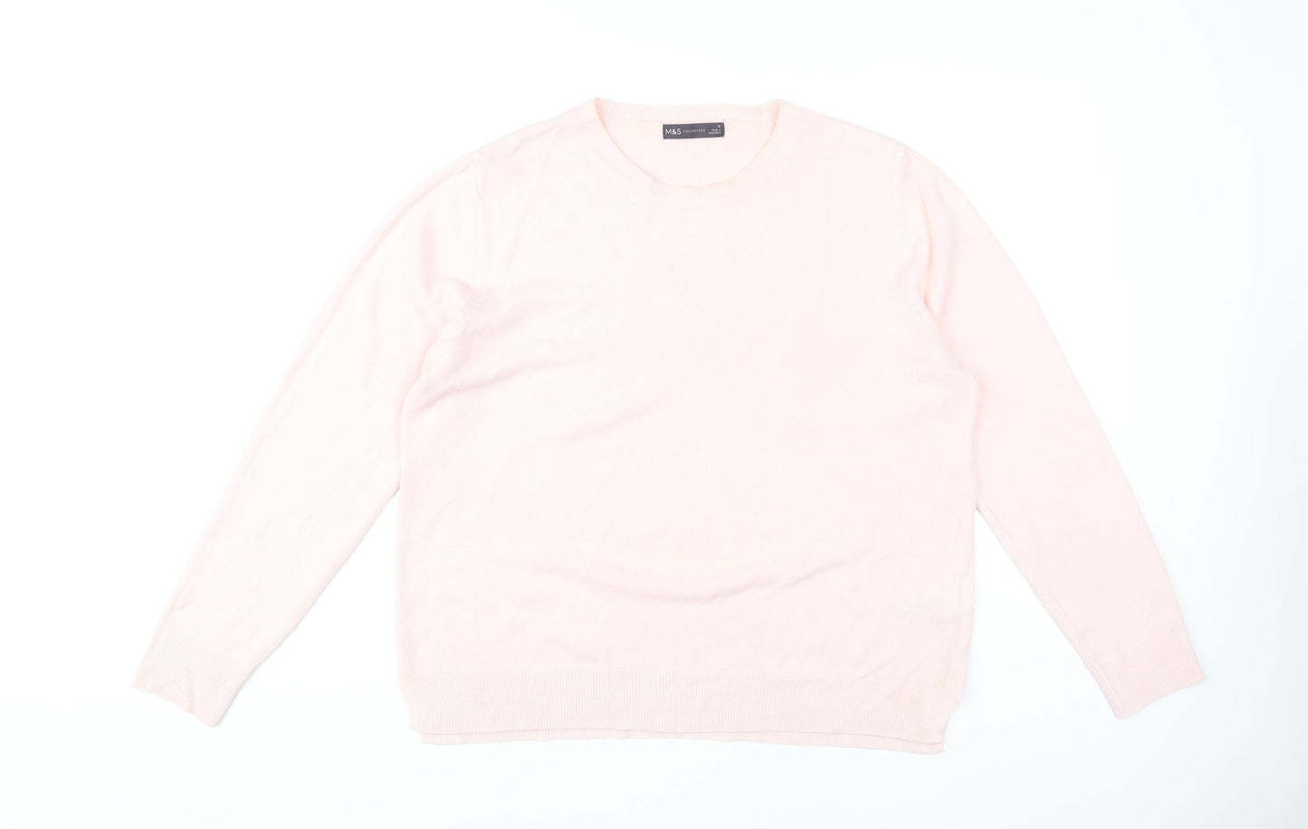 Marks and Spencer Women's Pink Pullover Jumper Size 18