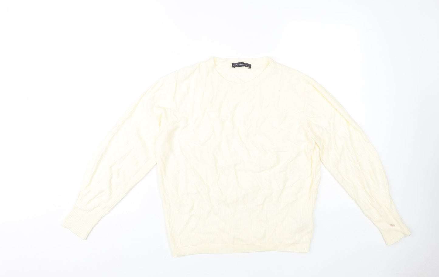 Marks and Spencer Women's Ivory Pullover Jumper Size 12