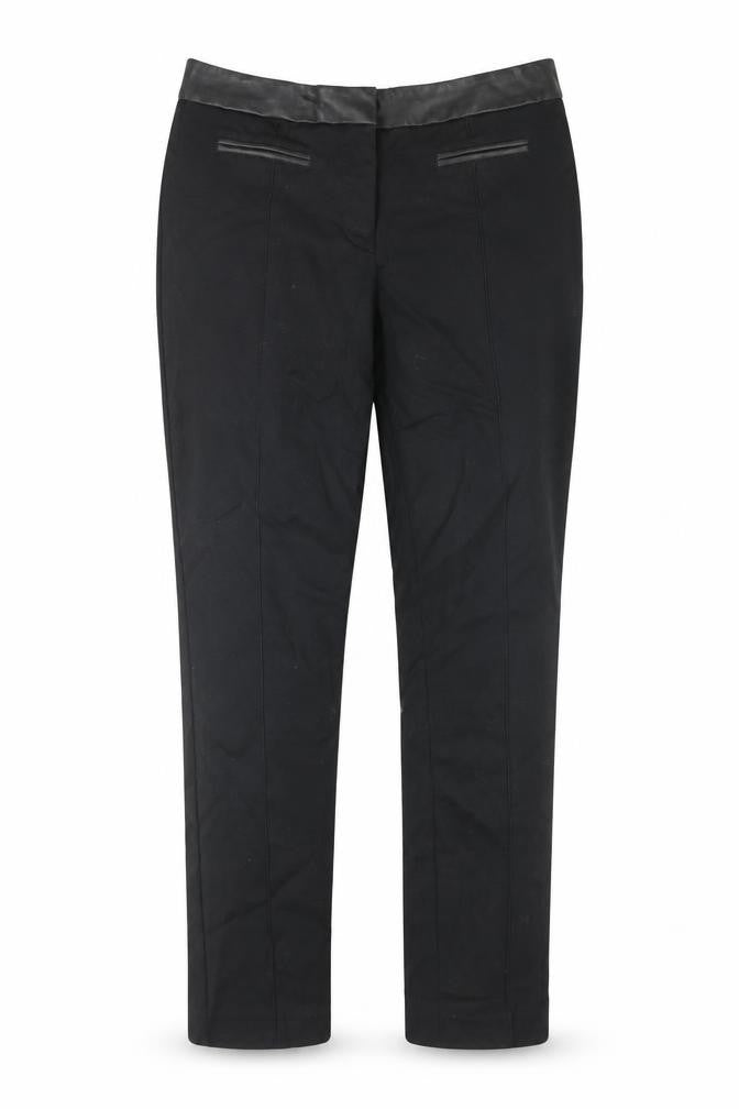 Next Women's Black Straight-Leg Trousers Size 12