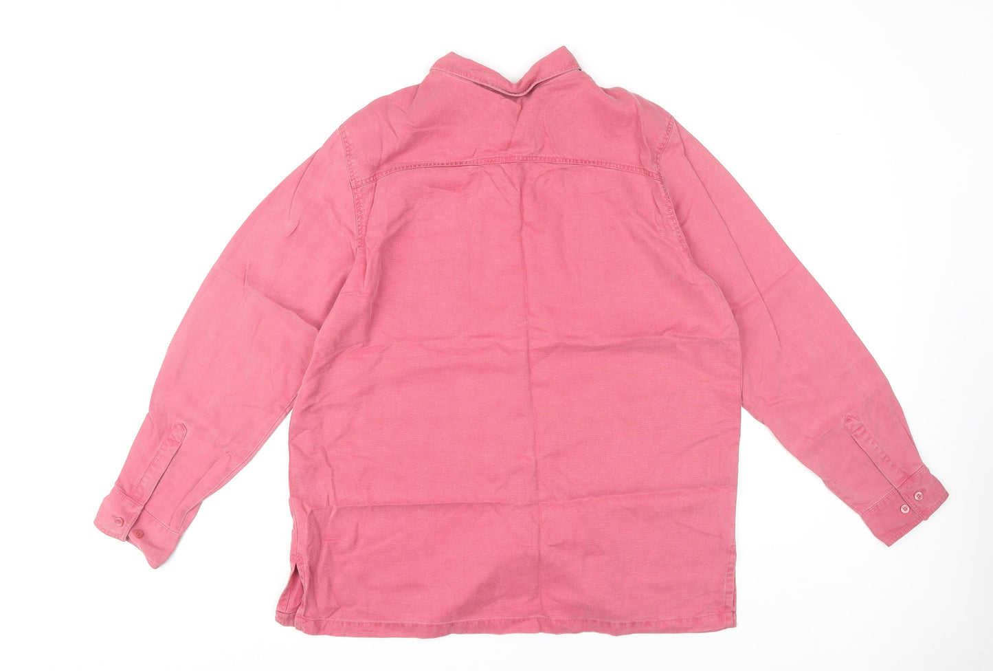 Marks and Spencer Women's Pink Button-Up Shirt UK 16