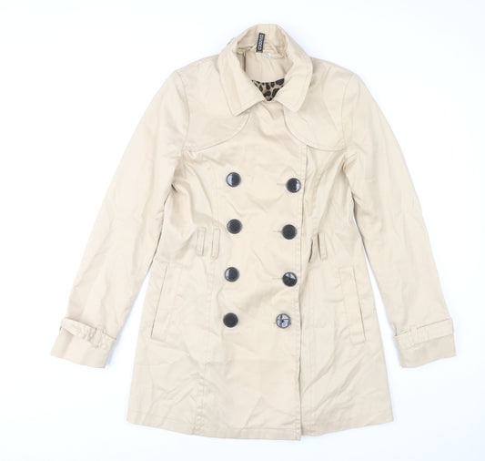 H&M Women's Beige Trench Coat Size 12