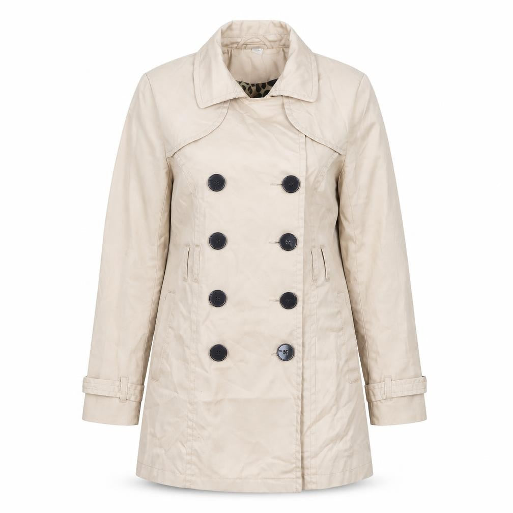 H&M Women's Beige Trench Coat Size 12