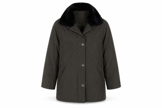 Berkertex Women's Green Mid-Length Coat Size 10-12