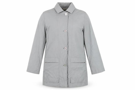 TravelSmith Women's Grey Overcoat, Size S