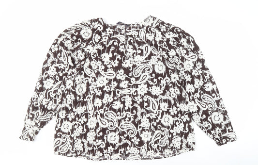 Marks and Spencer Women's Paisley Blouse, Size 20 - New