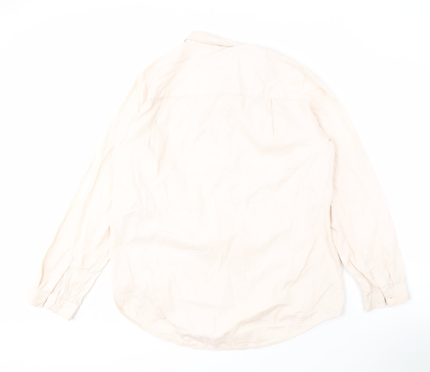Next Women's Beige Button-Up Shirt Size 18