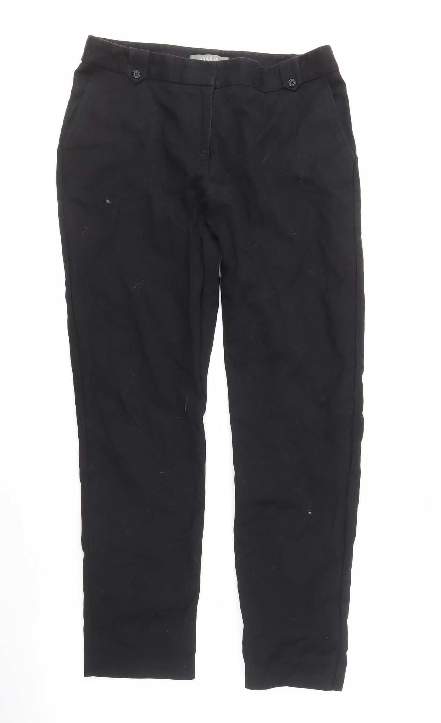 Oasis Women's Black Slim Trousers Size 10