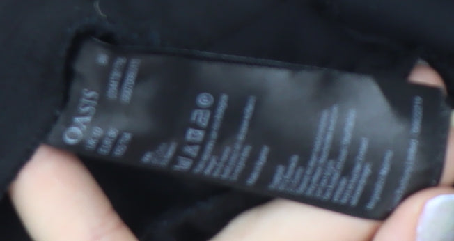 Oasis Women's Black Slim Trousers Size 10