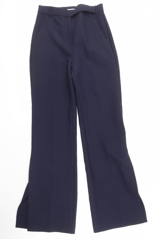 MNG Women's Blue Dress Pants Size 6 Straight Fit