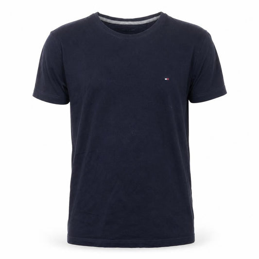 Tommy Hilfiger Men’s Blue Cotton Crew Neck T-Shirt L