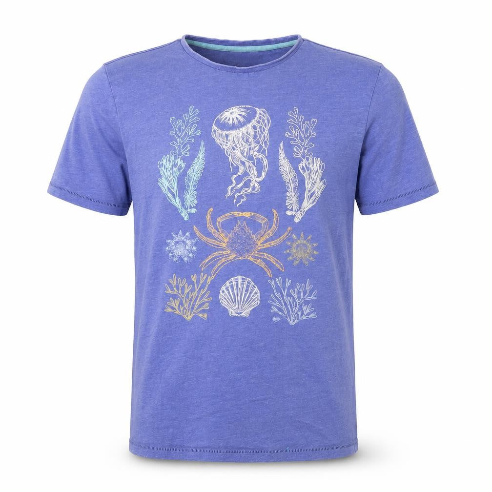 FatFace Men's Blue Graphic T-Shirt Size S