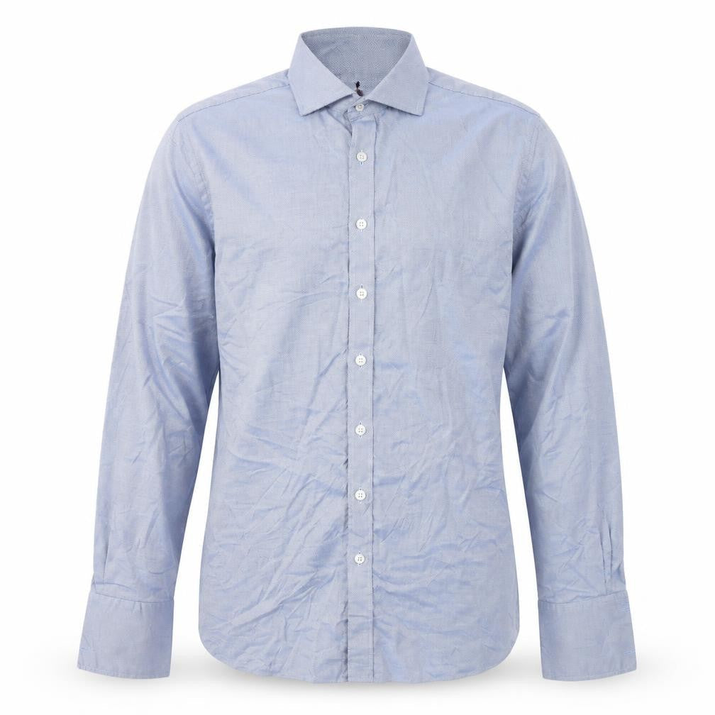 Marks & Spencer Blue Slim Fit Long Sleeve Shirt Men's