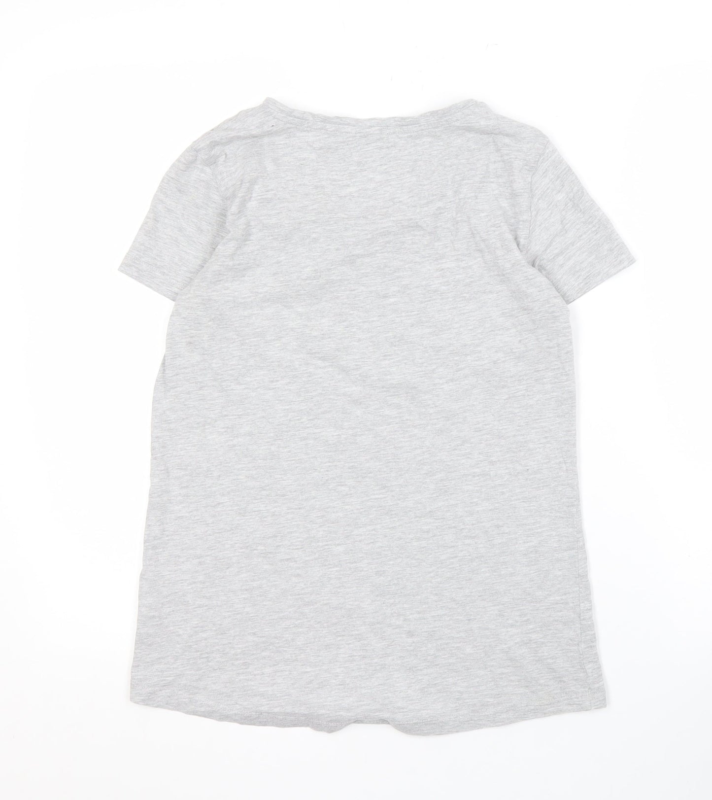 Principles Women Grey Short Sleeve T-Shirt Size 8