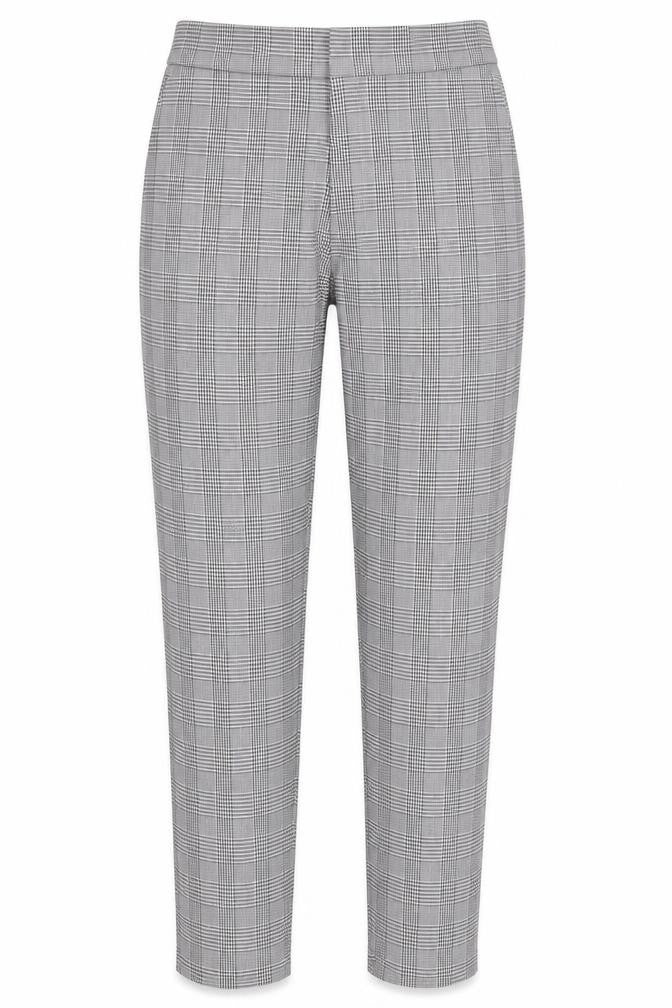Zara Women's Grey Check Trousers, Size M, Autumn/Winter