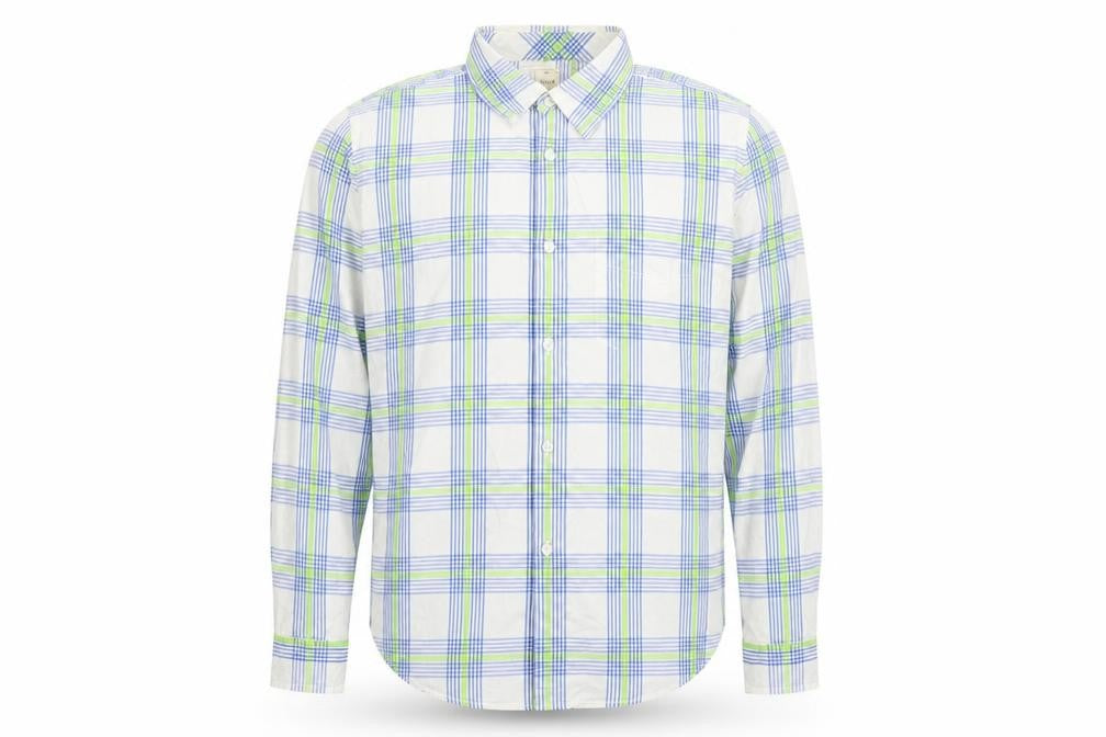Gap Men's Multicoloured Plaid Cotton Shirt L