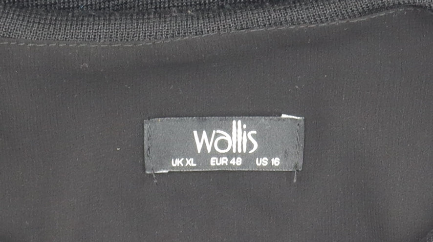 Wallis Women's Black Knit Top XL