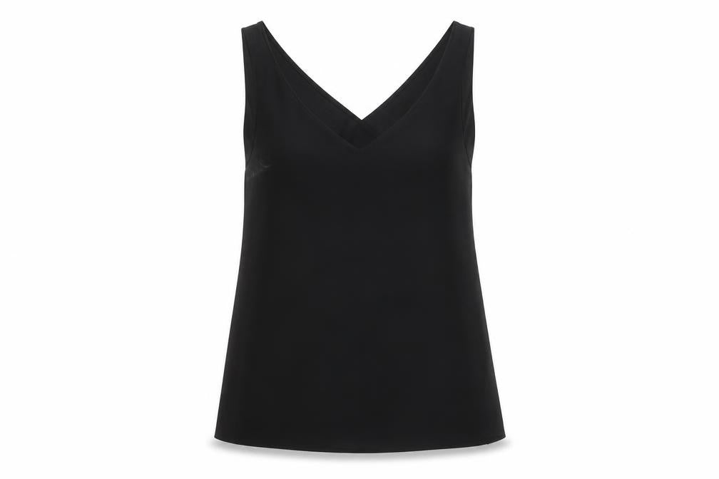 River Island Women's Black Wrap Tank Top Size 10