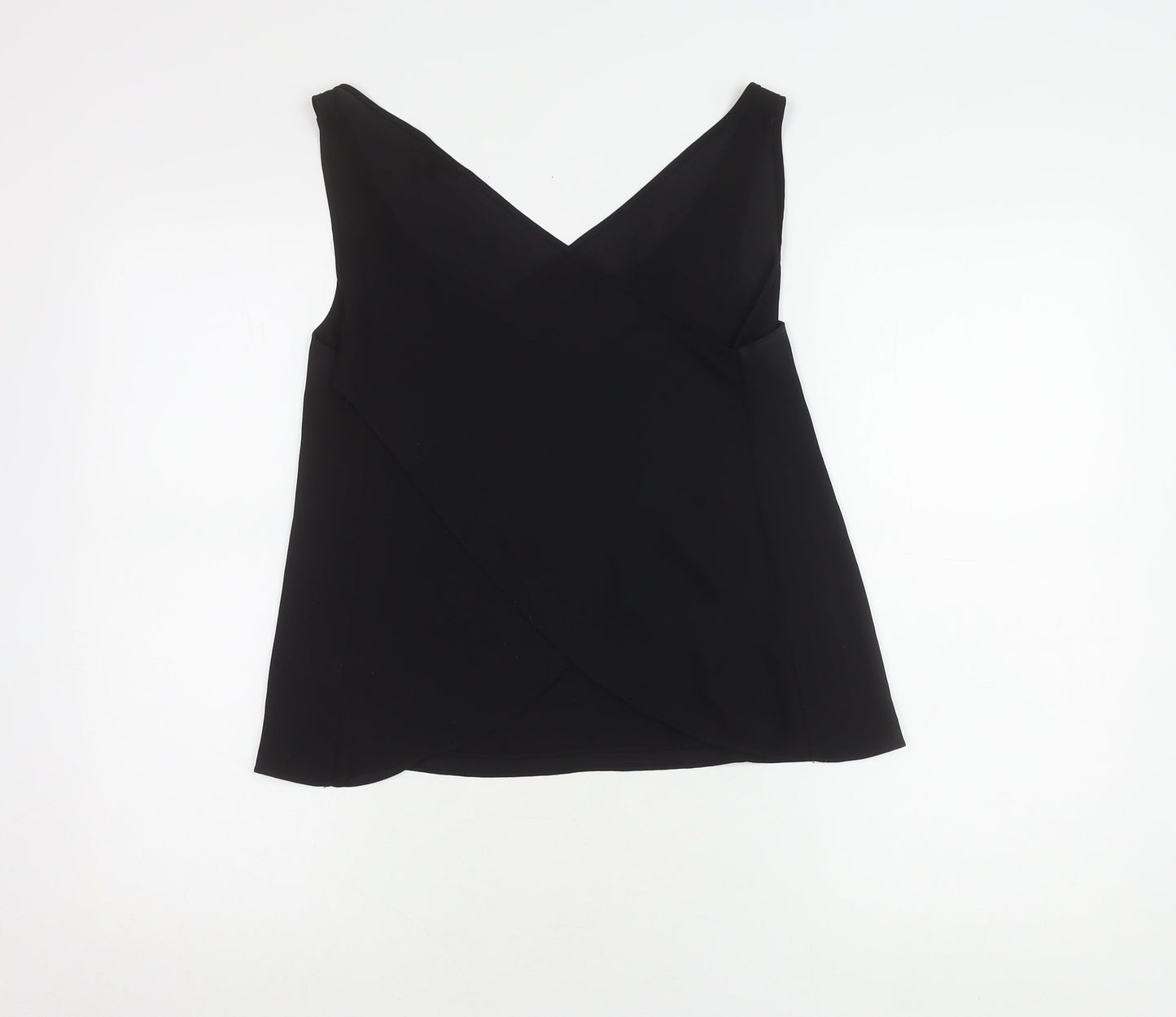 River Island Women's Black Wrap Tank Top Size 10