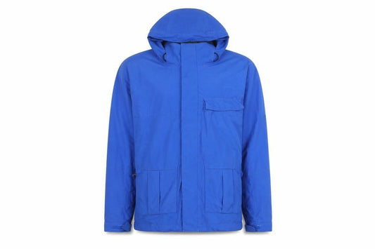 Bonfire Men's Blue Hooded Puffer Jacket S