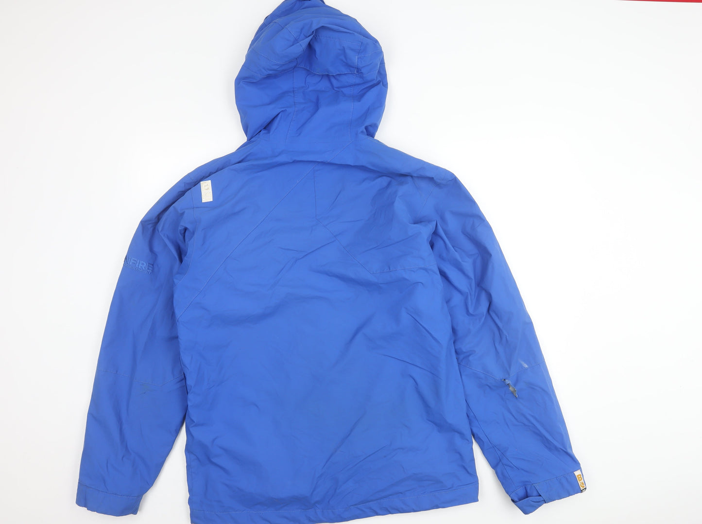 Bonfire Men's Blue Hooded Puffer Jacket S