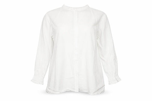 Massimo Dutti Women's White Cotton Blouse Size 14