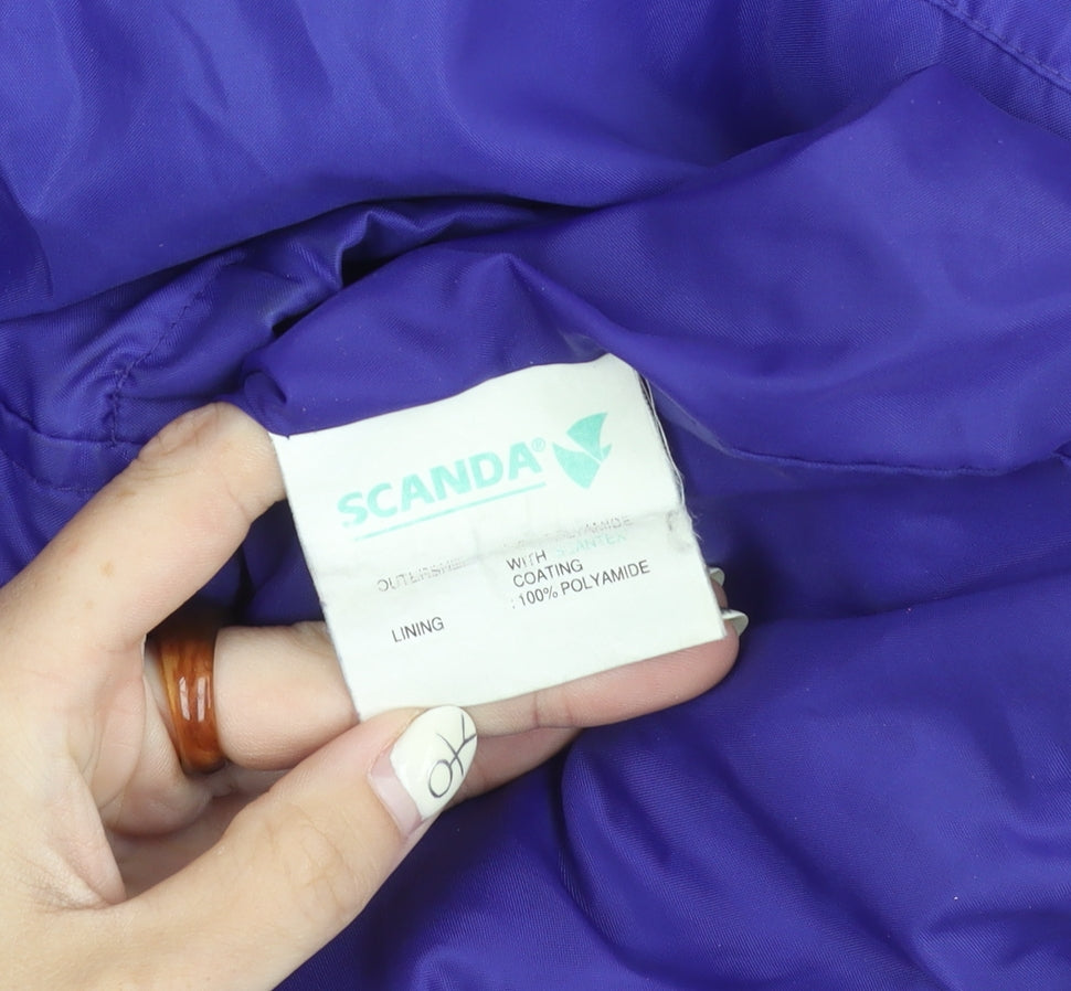 Scanda Unisex Purple Windbreaker Jacket M