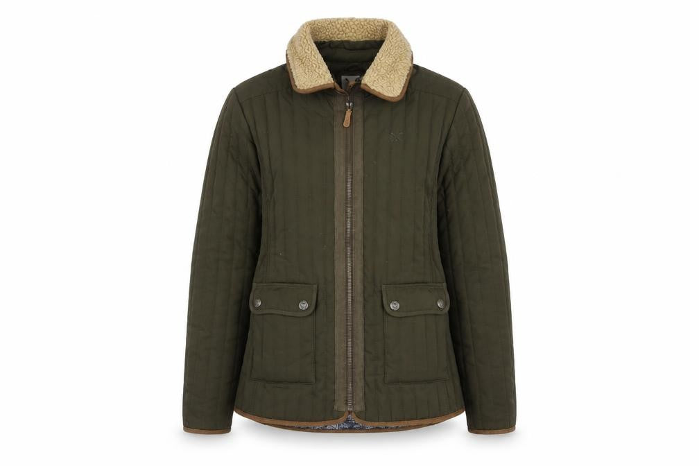Crew Clothing Women's Green Jacket Size 10, Padded