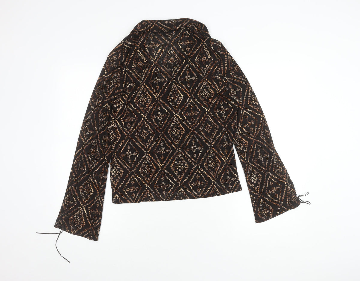 New Look Women's Multicoloured Geometric Blouse Size 16