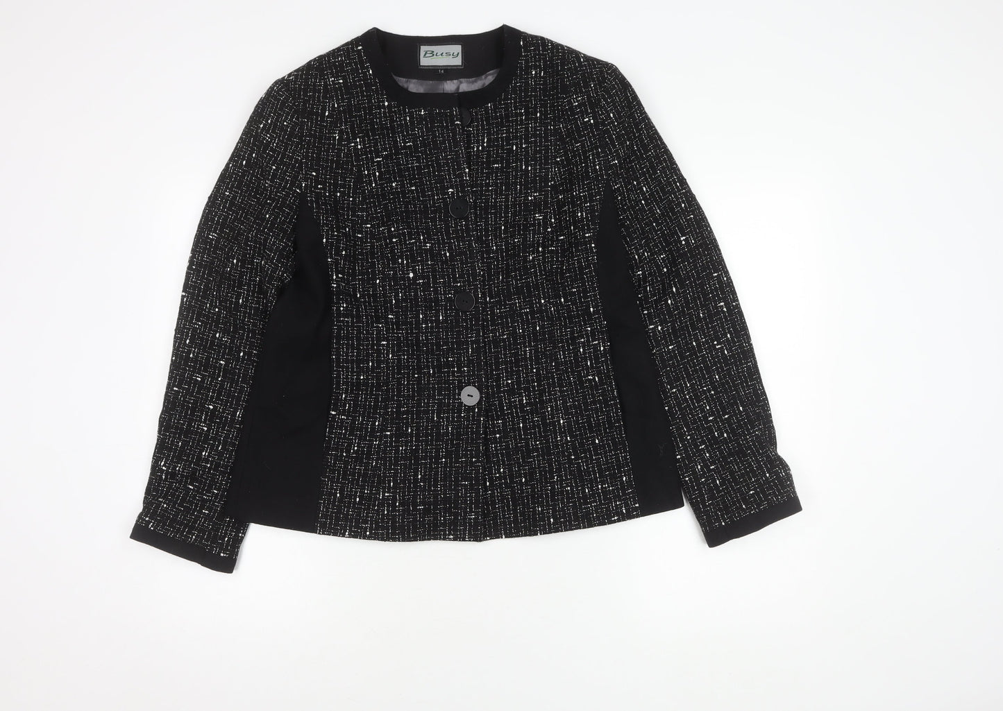 Busy Women's Black Suit Jacket Size 14 - Business Attire