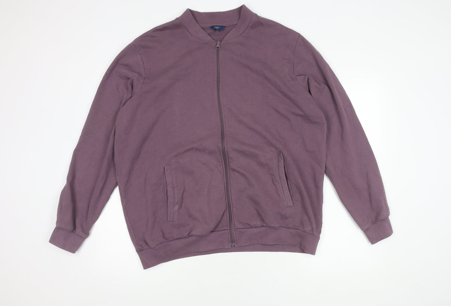 Cotton Traders Men's Purple XL Bomber Jacket