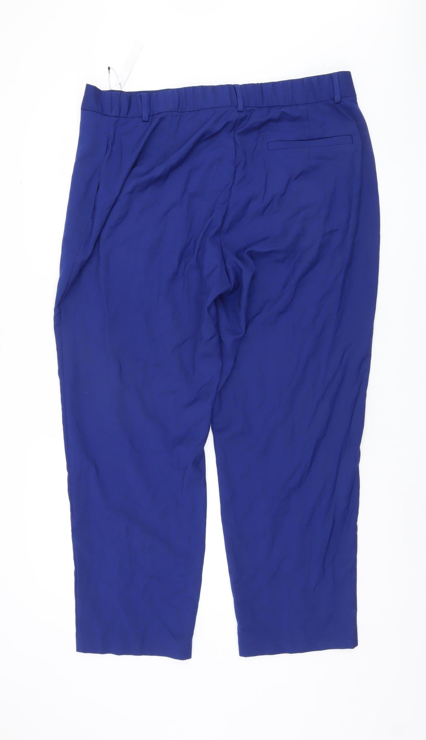 Marks and Spencer Women Blue Trousers UK 20