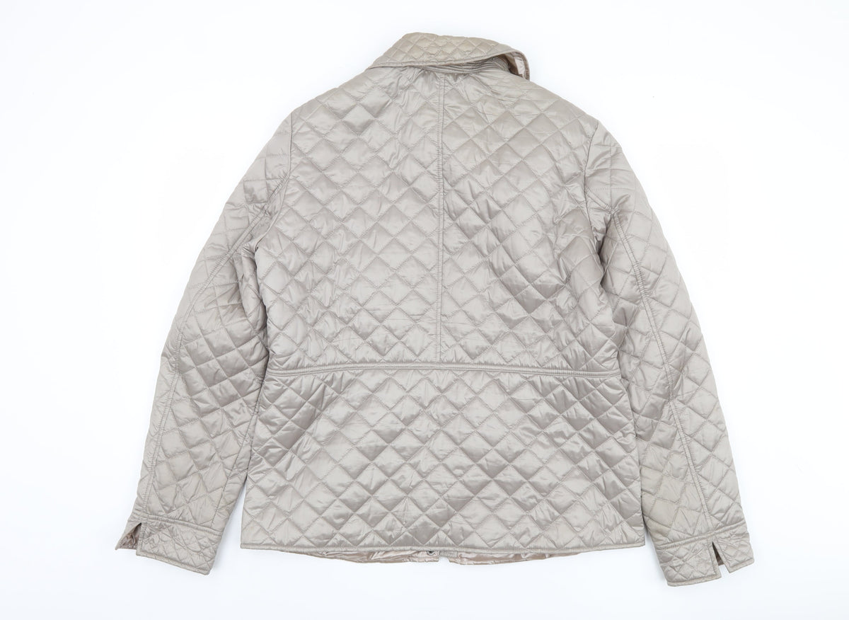 Gil Bret Women's Beige Quilted Jacket Size 14
