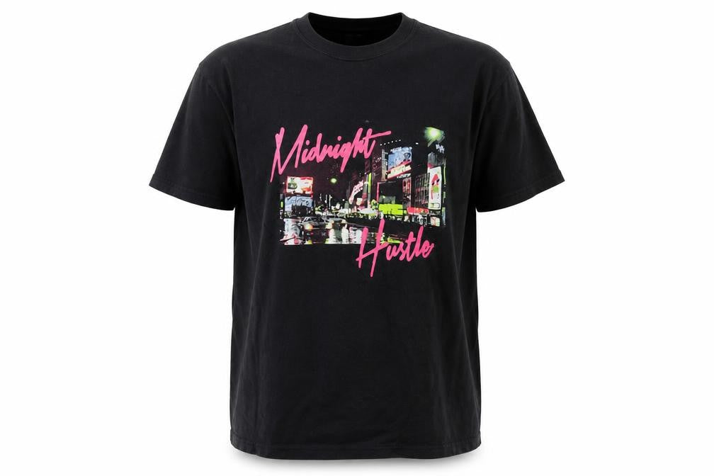 Capsule Men's Black City Theme Graphic T-Shirt L