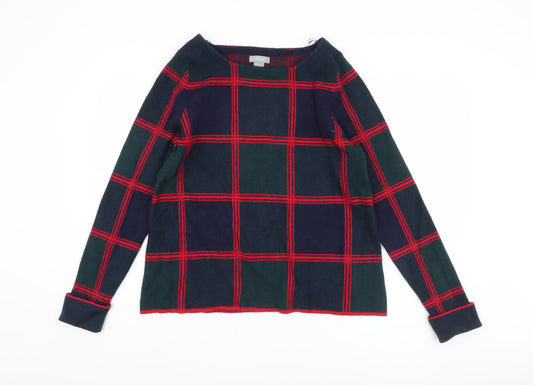 Kenar Women's Multicoloured Plaid Jumper, Size L