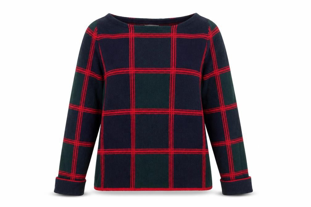 Kenar Women's Multicoloured Plaid Jumper, Size L