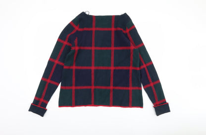 Kenar Women's Multicoloured Plaid Jumper, Size L