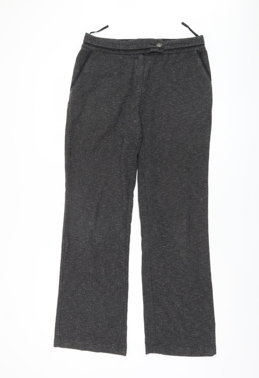 Marks and Spencer Grey Women's Trousers, Size 10, Straight Leg