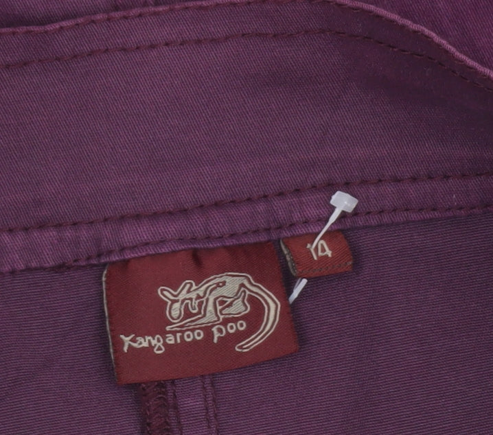 Kangaroo Poo Women's Purple Short Buckle Skirt Size 14