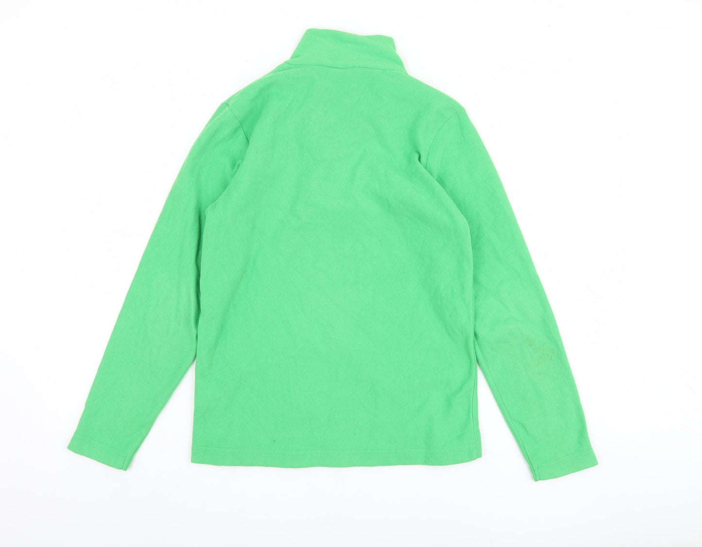 Mountain Warehouse Boys Green 11-12 Years 1/2 Zip Fleece Sweatshirt