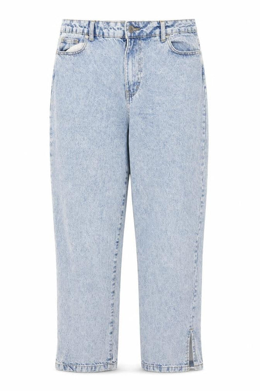 Boohoo Women's Blue Denim Jeans Size 16 Light Wash