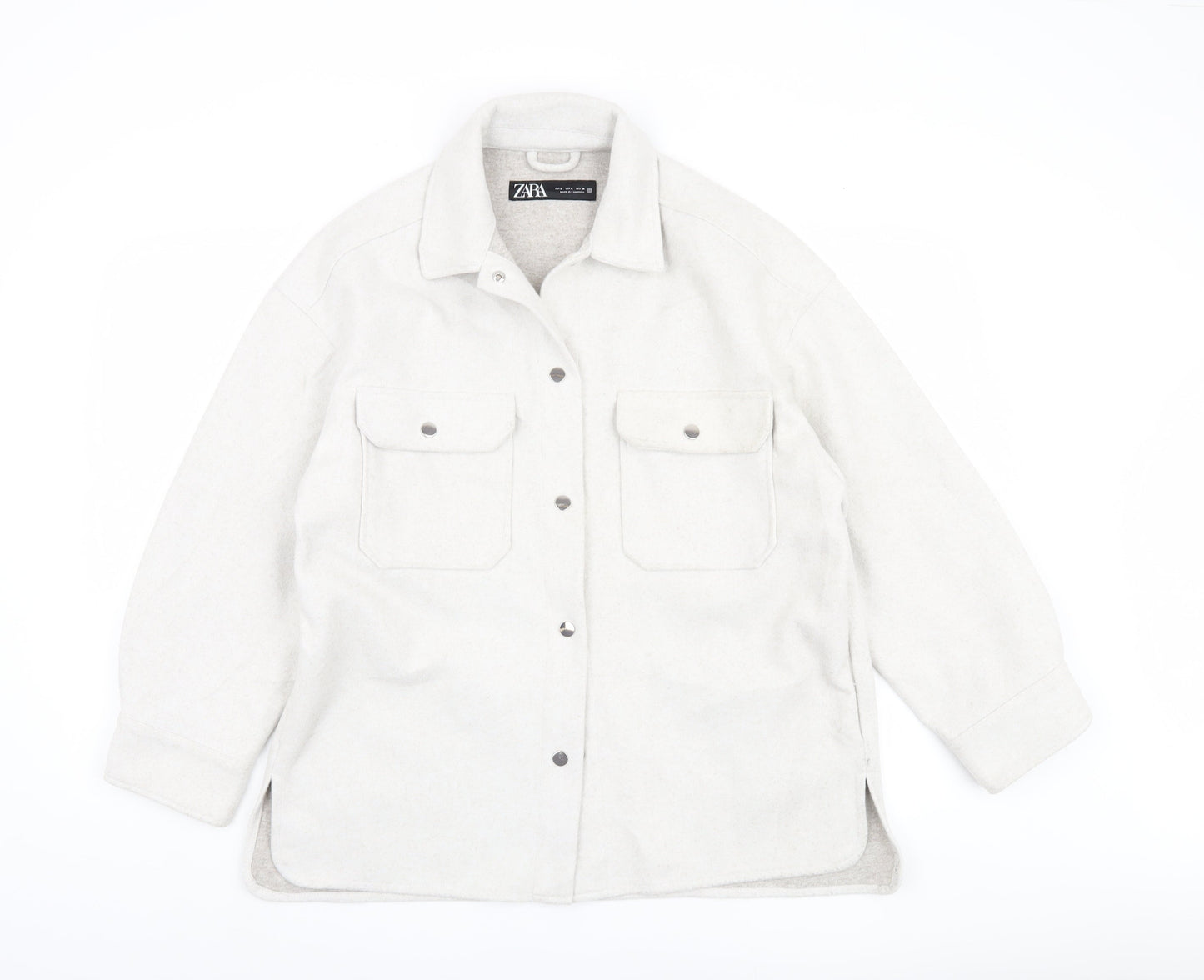 Zara Women’s Grey Button Jacket Size 12