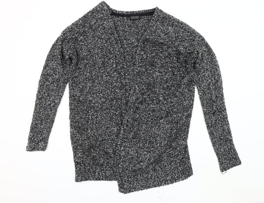 Topshop Women’s Black Cardigan Size 10 V-Neck