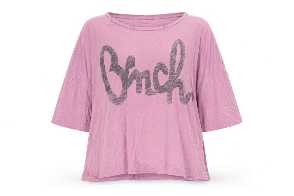 Bench Women's Pink XL Relaxed Basic T-Shirt 3/4 Sleeve