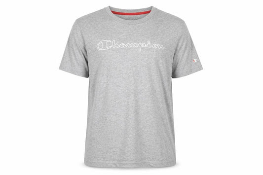 Champion Men's Medium Grey T-Shirt, Logo Accents