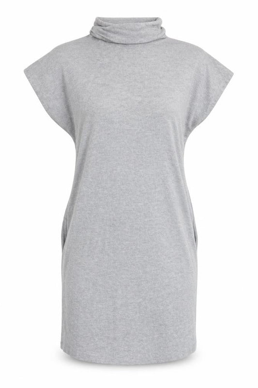 Warehouse Women Grey Jersey Dress Size 10
