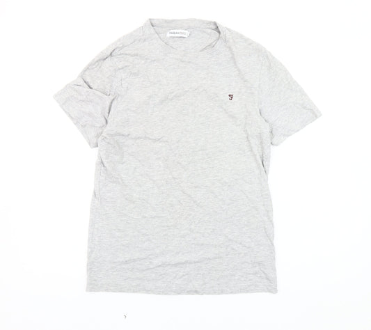 Farah Men's Grey S Crew Neck Short Sleeve T-Shirt
