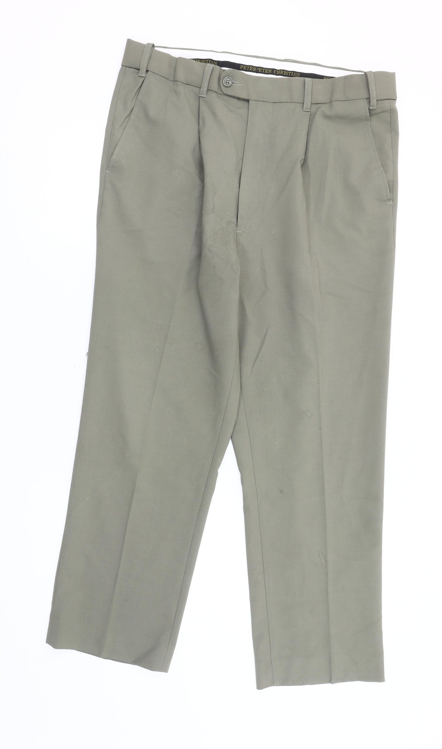 Peter Christian Men's Grey Dress Pants Size 36