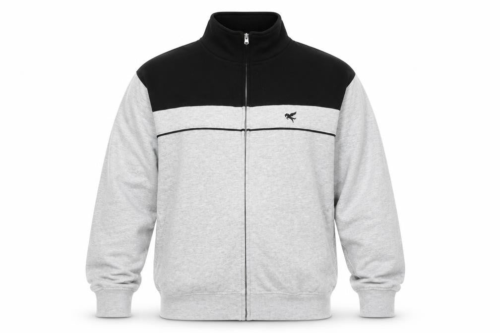 Pegasus Men's Grey Jacket Medium Full Zip Casual